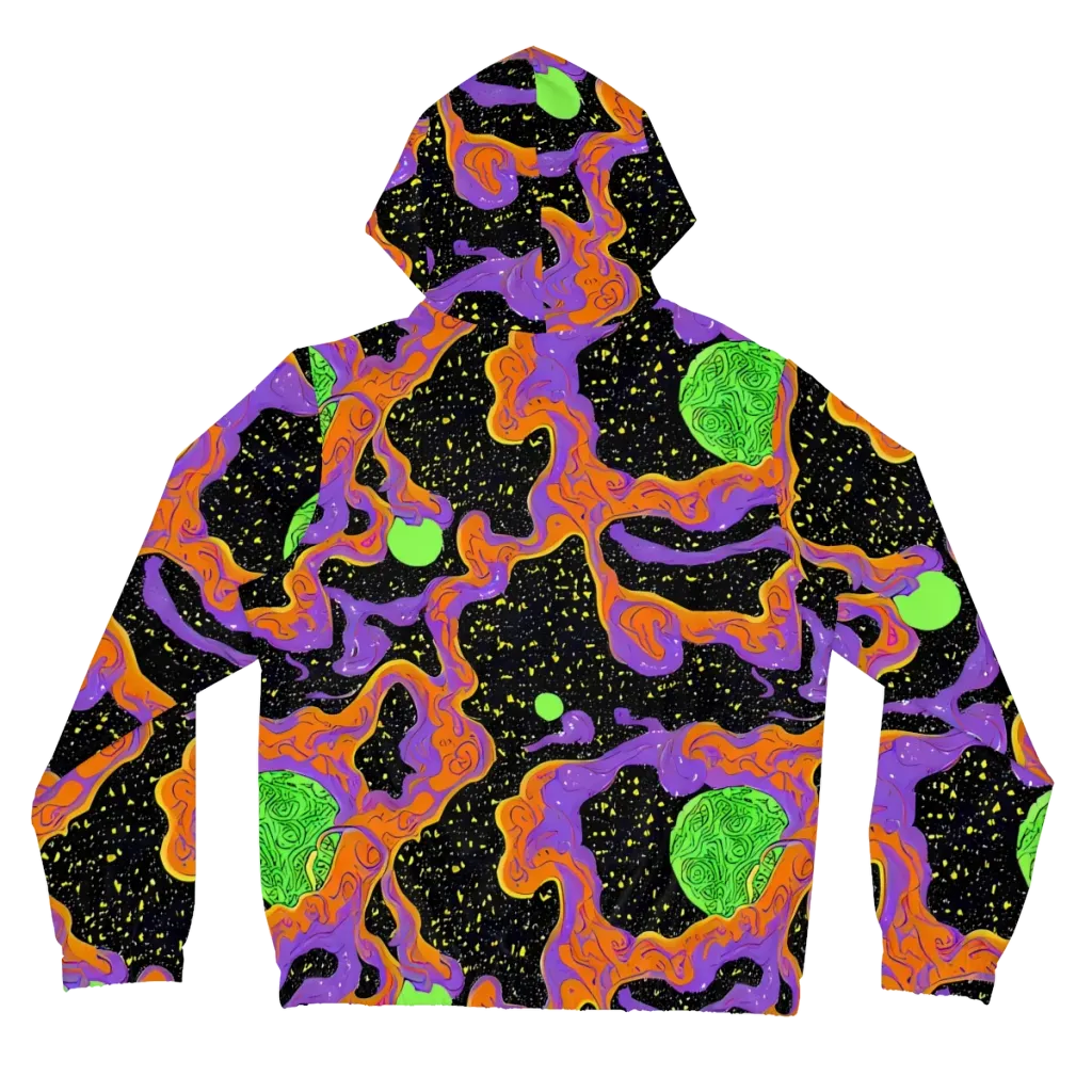 Purple Voltage on Women's Full-Zip Hoodie — Back