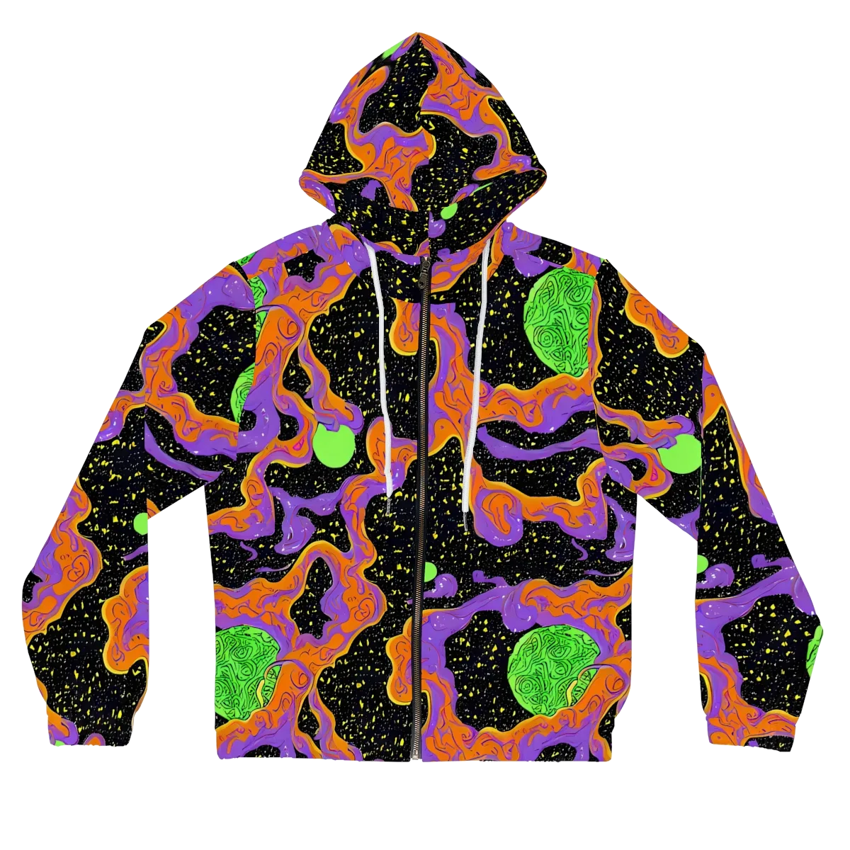 Purple Voltage on Women's Full-Zip Hoodie — Front