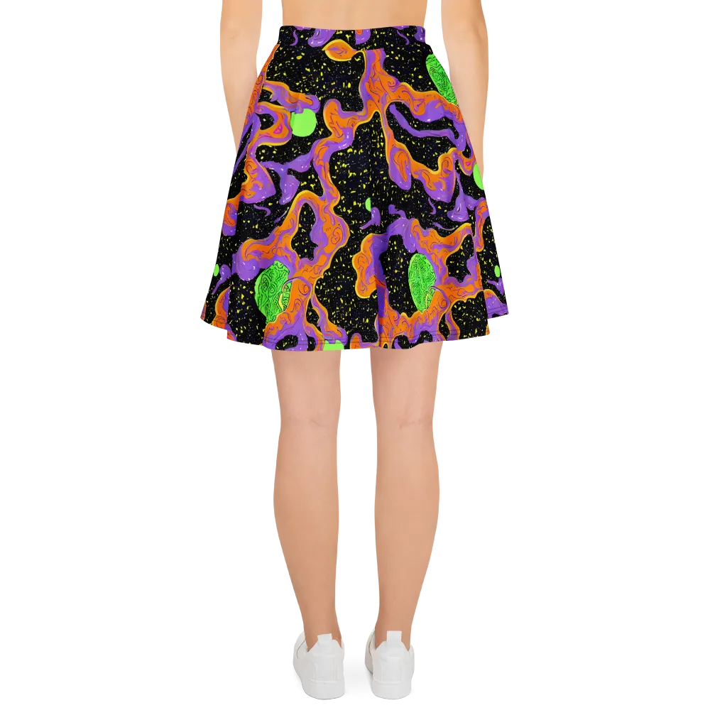 Purple Voltage on Skater Skirt — Back