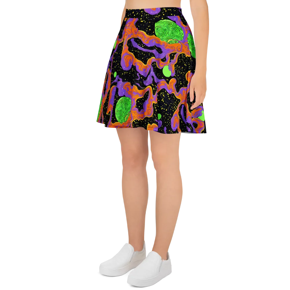 Purple Voltage on Skater Skirt — Left