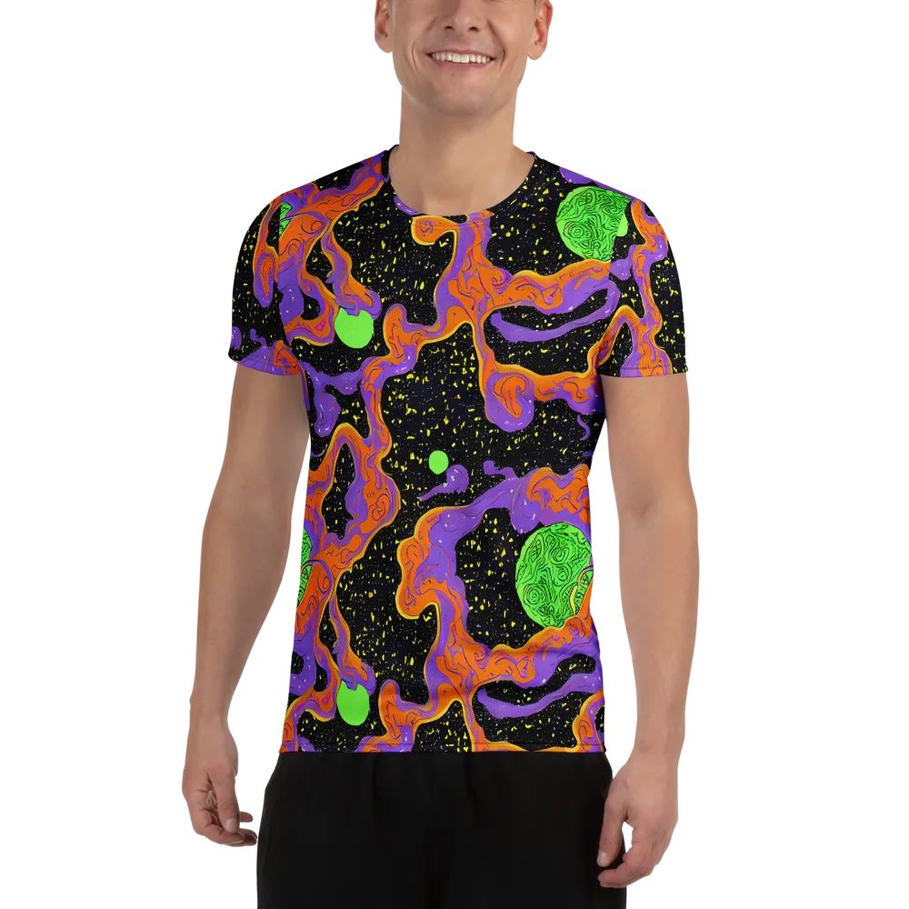 Purple Voltage on Men's Athletic T-Shirt — Front