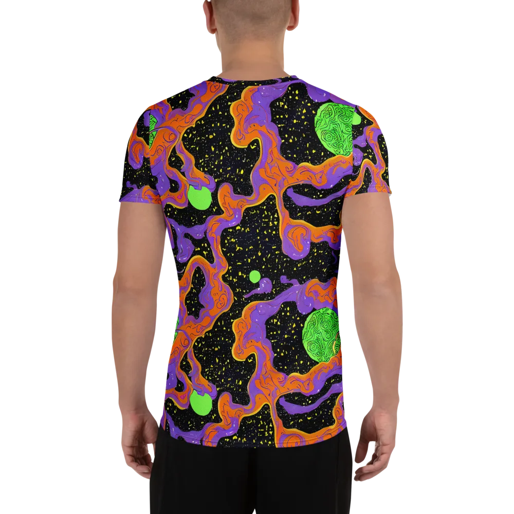 Purple Voltage on Men's Athletic T-Shirt — Back