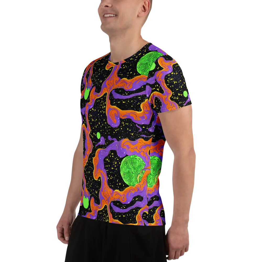 Purple Voltage on Men's Athletic T-Shirt — Left