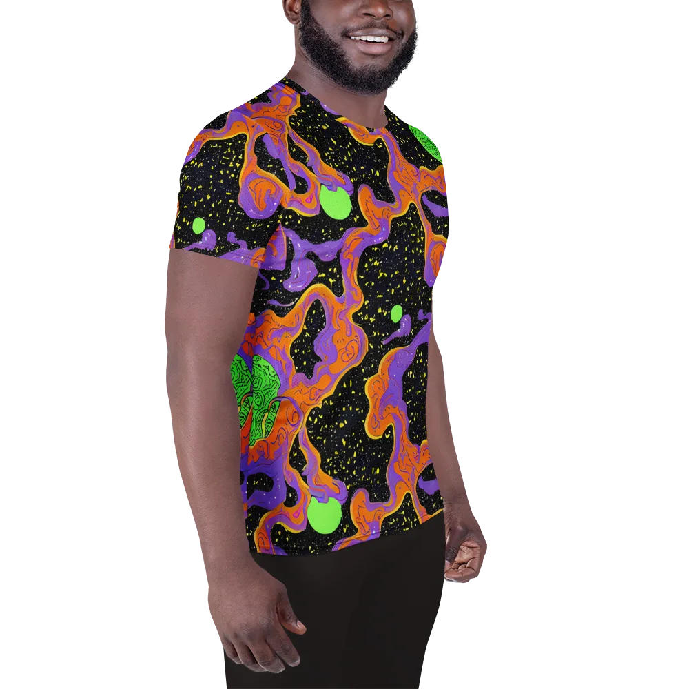 Purple Voltage on Men's Athletic T-Shirt — Right