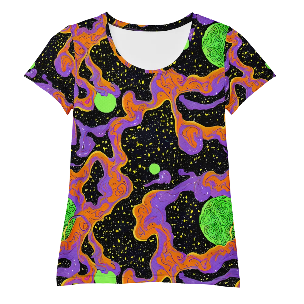 Purple Voltage on Women's Athletic T-Shirt — Front