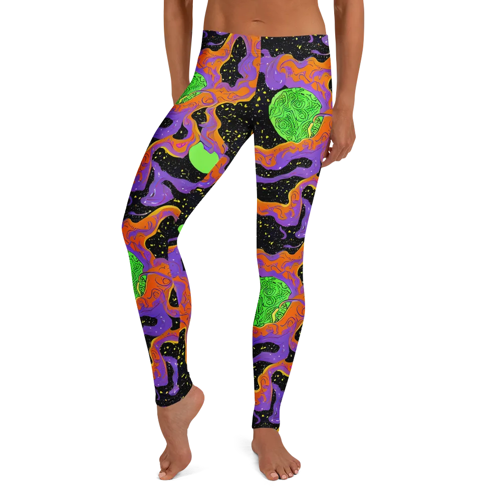 Purple Voltage on Leggings — Front