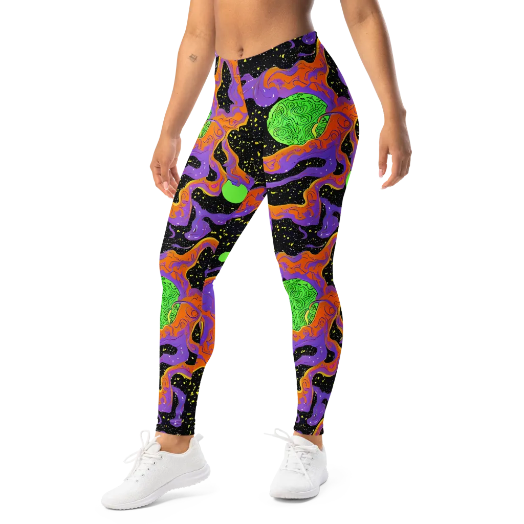 Purple Voltage on Leggings — Left Front