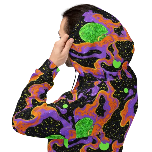Purple Voltage on a Hoodie
