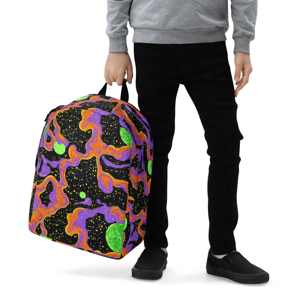 Purple Voltage on Minimalist Backpack — Zoomed-in