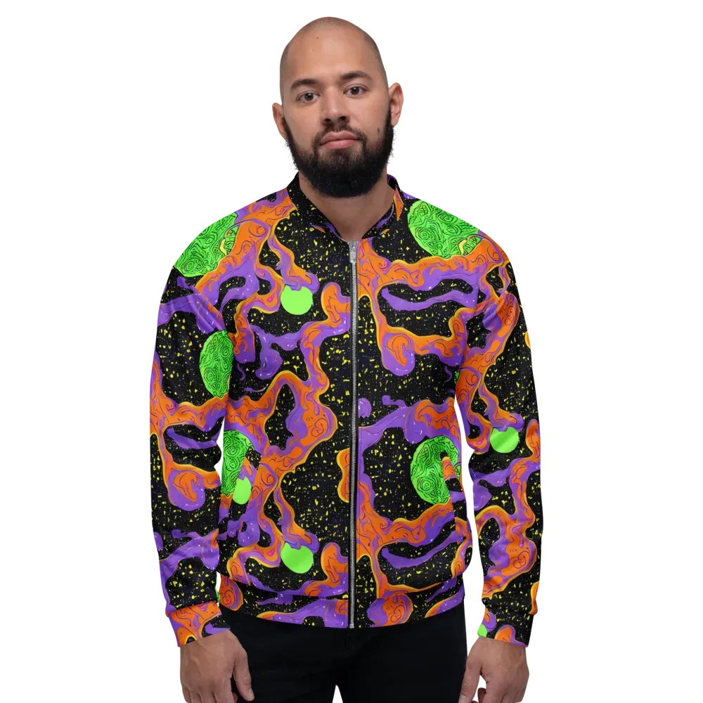 Purple Voltage on Bomber Jacket — Front