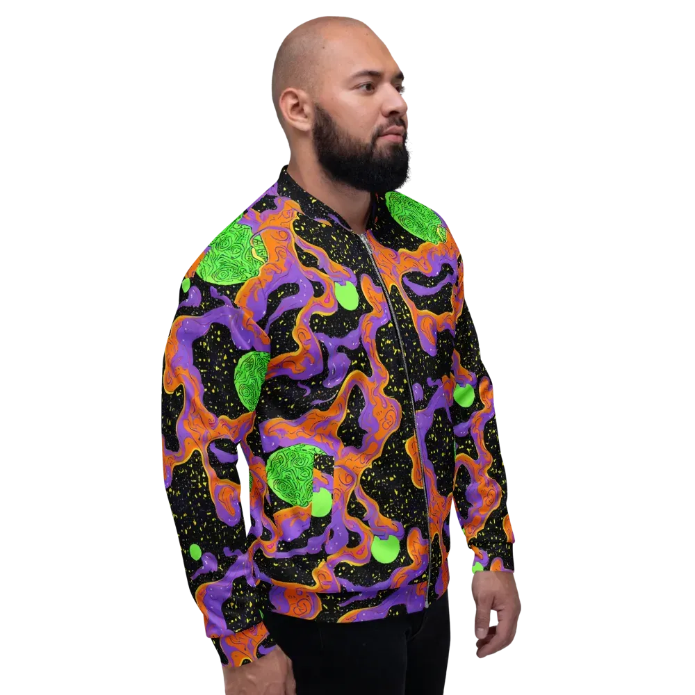 Purple Voltage on Bomber Jacket — Right