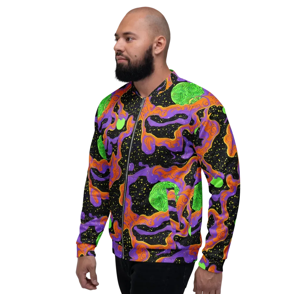 Purple Voltage on Bomber Jacket — Left