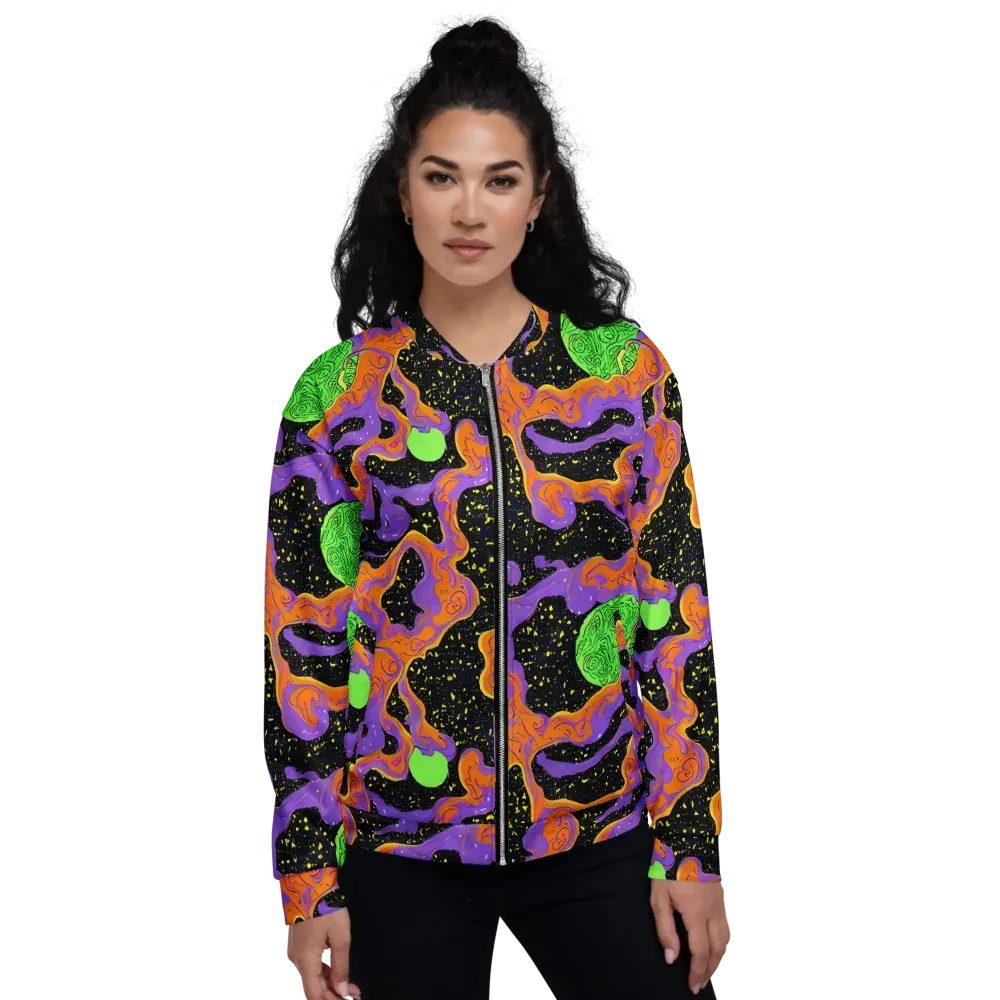 Purple Voltage on Bomber Jacket — Front