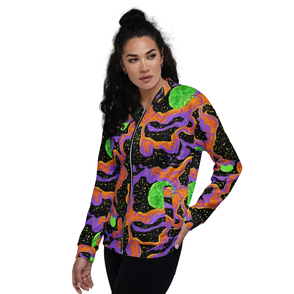 Purple Voltage on Bomber Jacket — Left