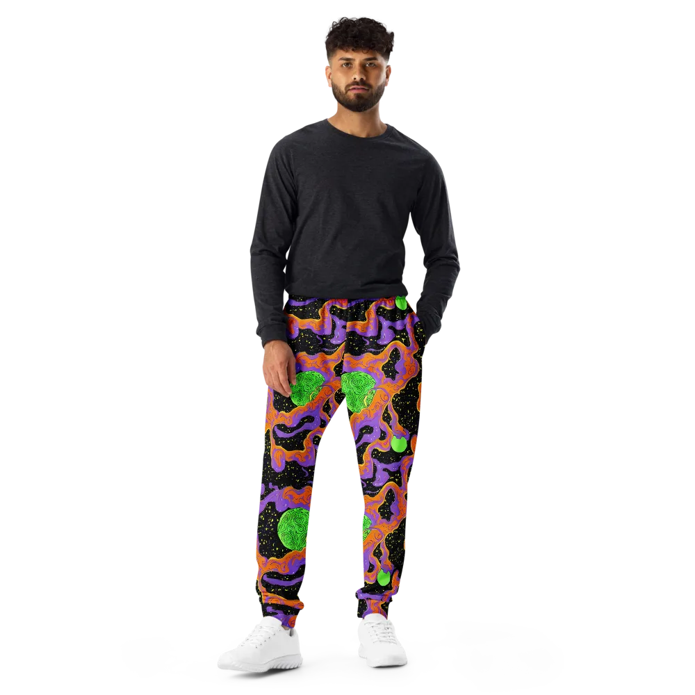 Purple Voltage on Men's Joggers — Front