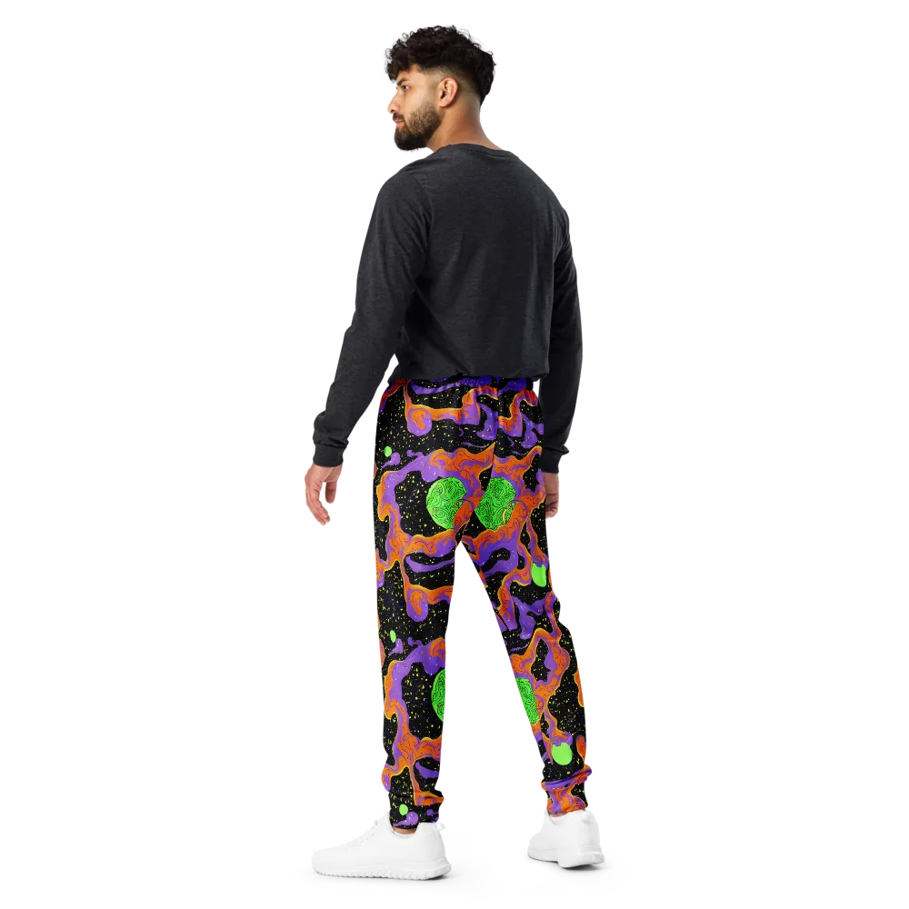 Purple Voltage on Men's Joggers — Back