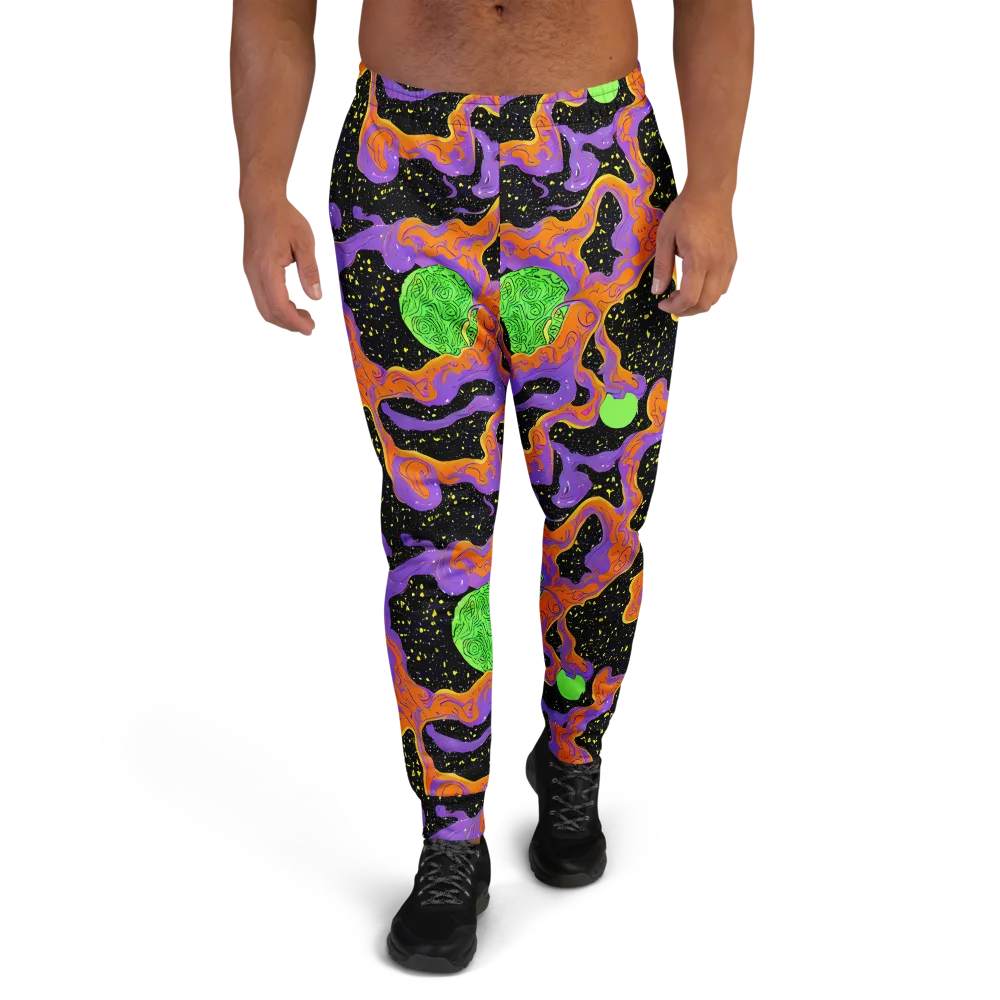 Purple Voltage on Men's Joggers — Front