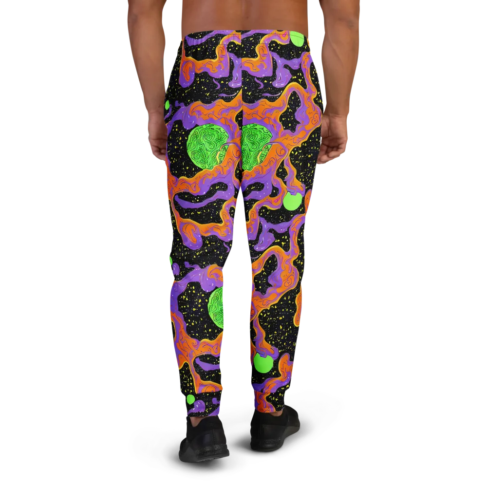 Purple Voltage on Men's Joggers — Back