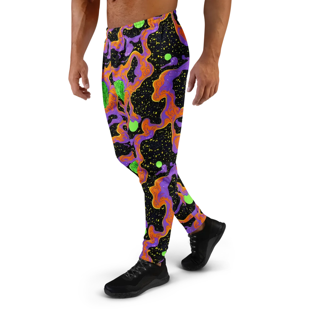 Purple Voltage on Men's Joggers — Left