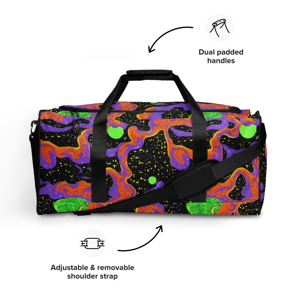 Purple Voltage on Duffle Bag — Front