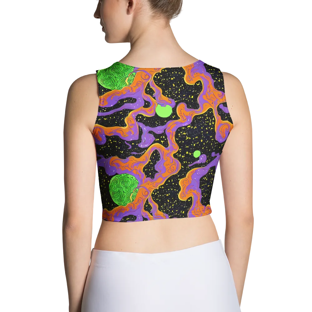 Purple Voltage on Crop Top — Back