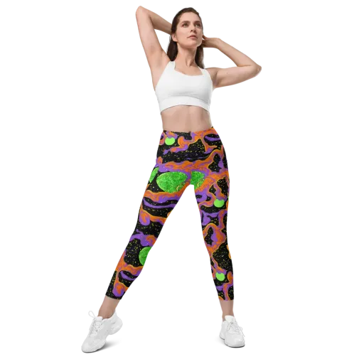Purple Voltage on a Leggings with Pockets