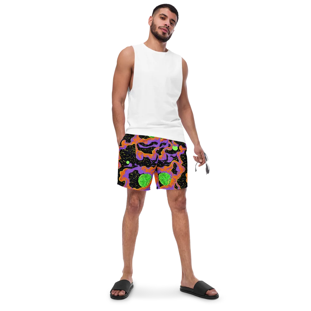 Purple Voltage on Swim Trunks — Front