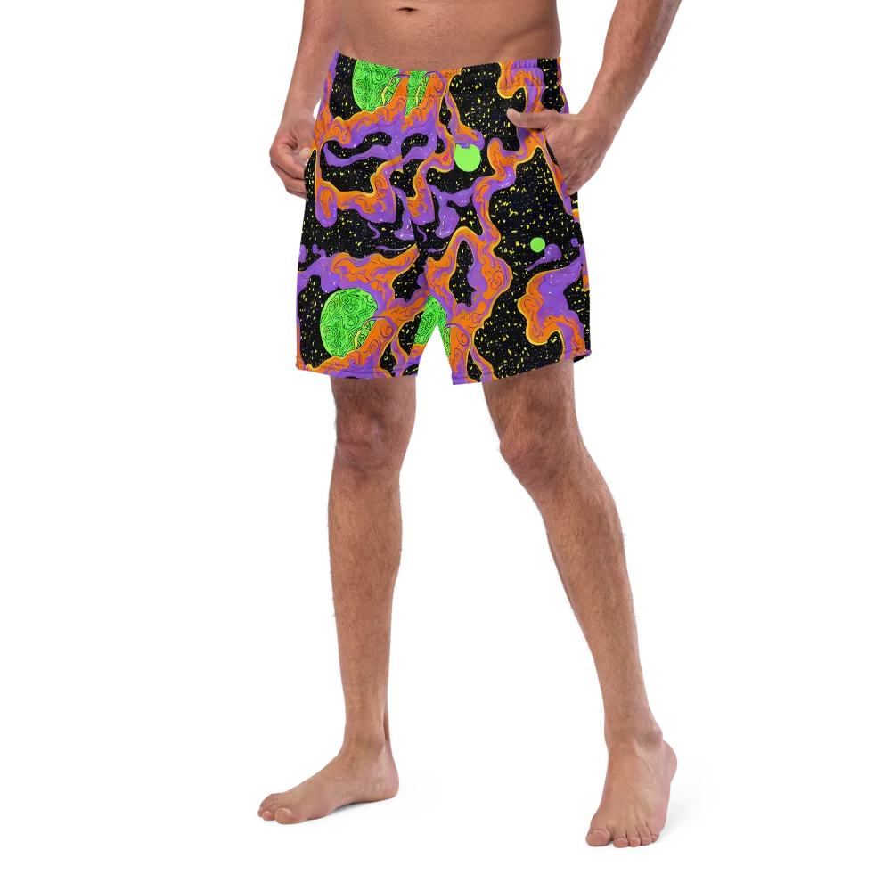 Purple Voltage on Swim Trunks — Left Front