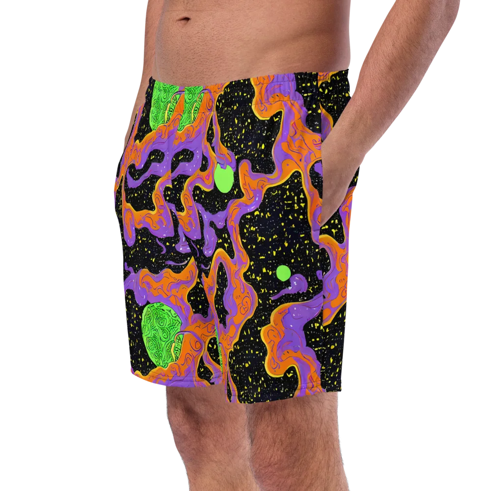 Purple Voltage on Swim Trunks — Left Front