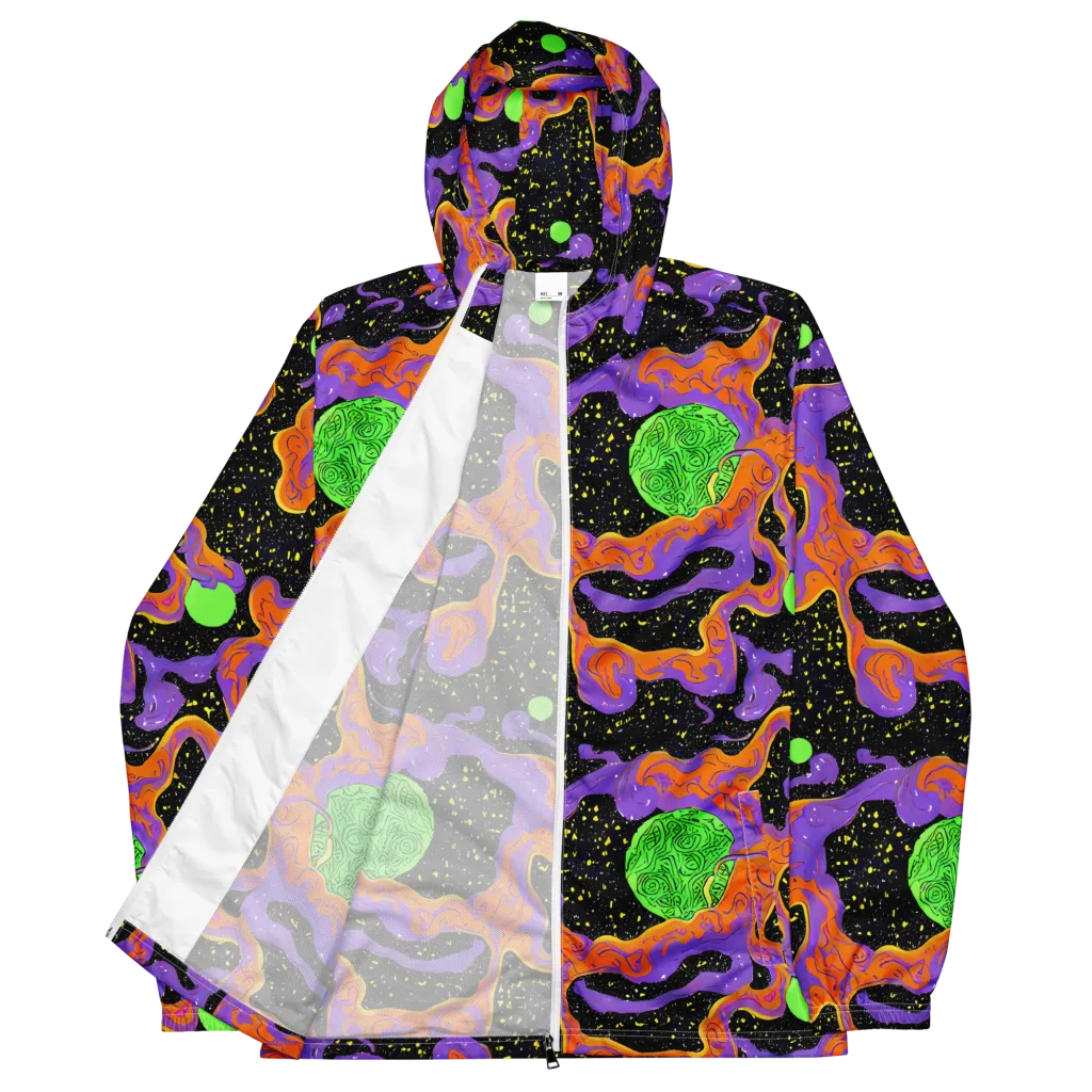 Purple Voltage on Men's Windbreaker — Front
