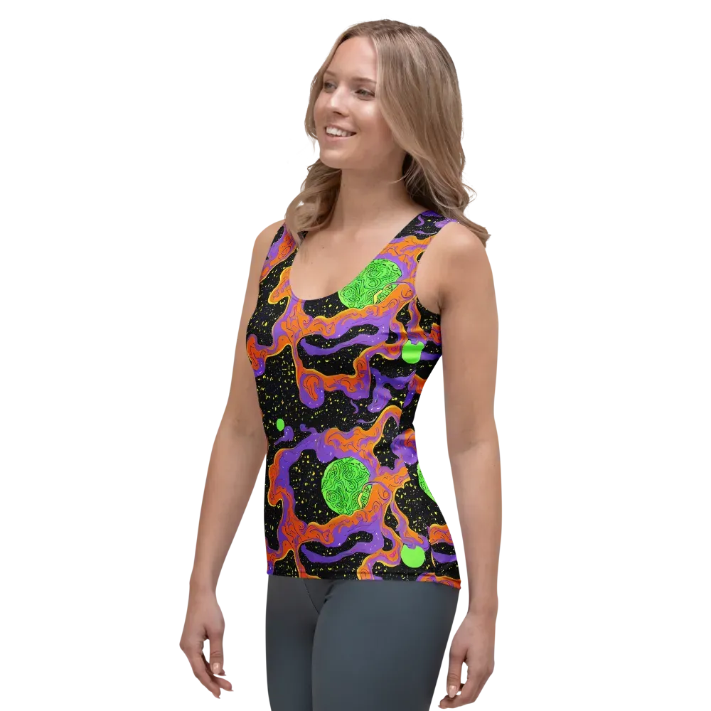 Purple Voltage on Women's Tank Top — Left Front