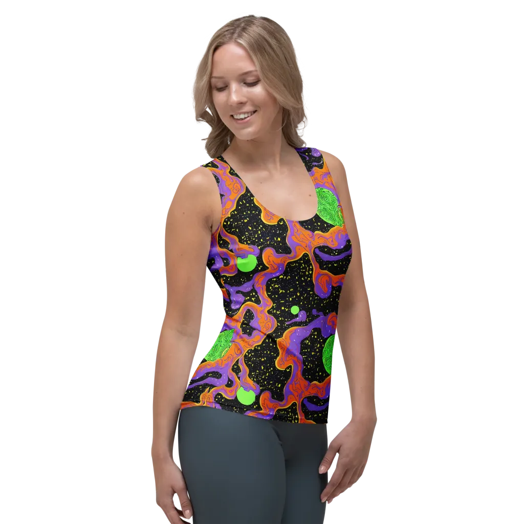 Purple Voltage on Women's Tank Top — Right Front