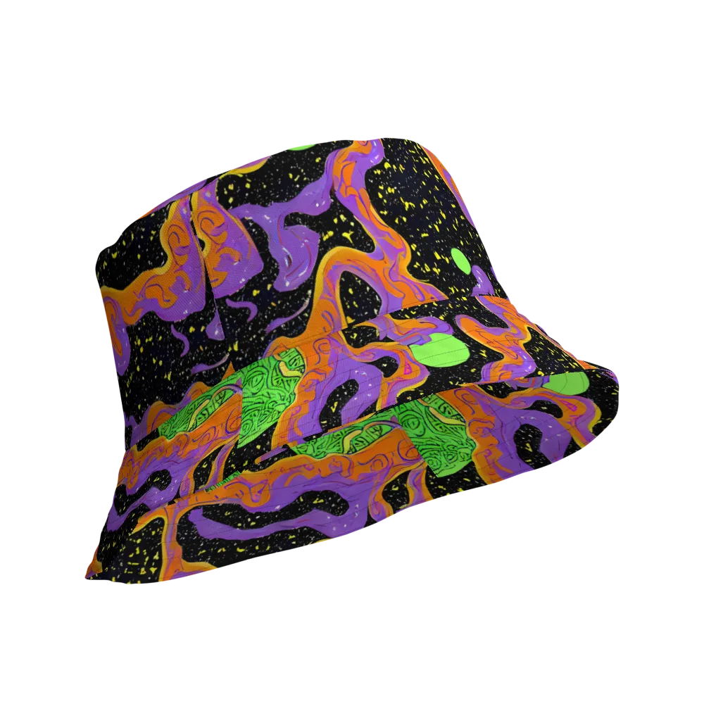 Purple Voltage on Reversible Bucket Hat — Product details Outside