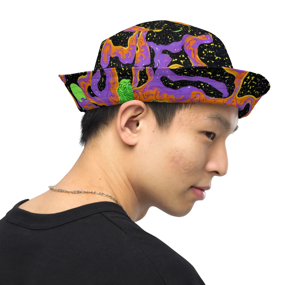 Purple Voltage on Reversible Bucket Hat — Right Outside
