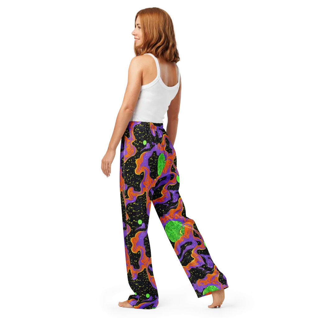 Purple Voltage on Women's Pajama Pants — Back
