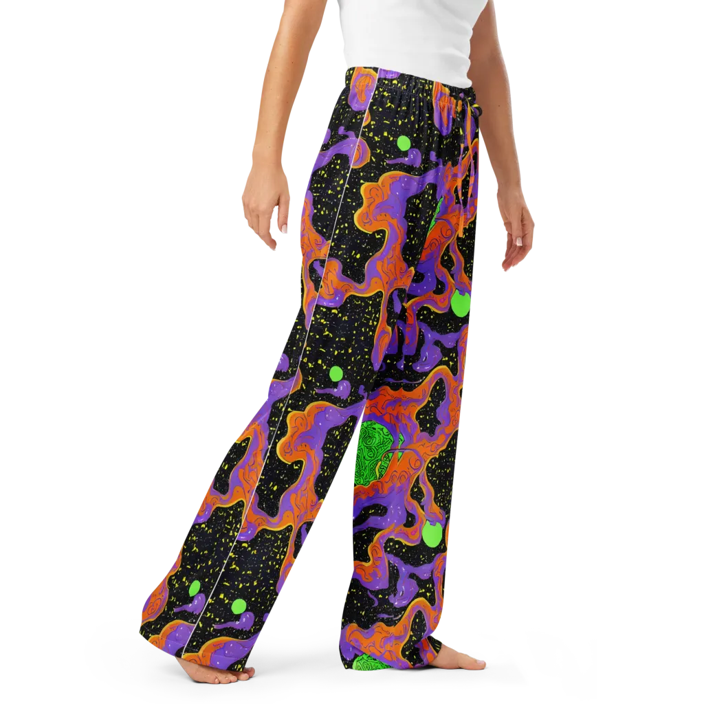 Purple Voltage on Women's Pajama Pants — Right Front