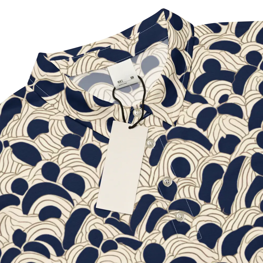 Midnight Seigaiha on Men's Slim Fit Polo Shirt — Product details