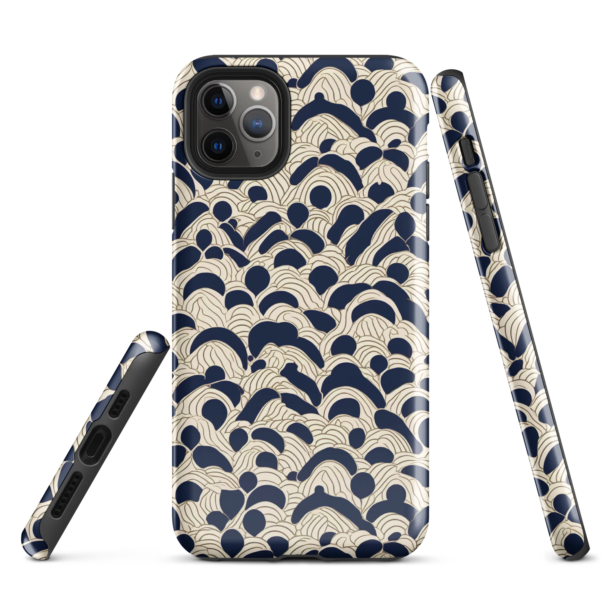 Midnight Seigaiha on Tough Case for iPhone® — Front