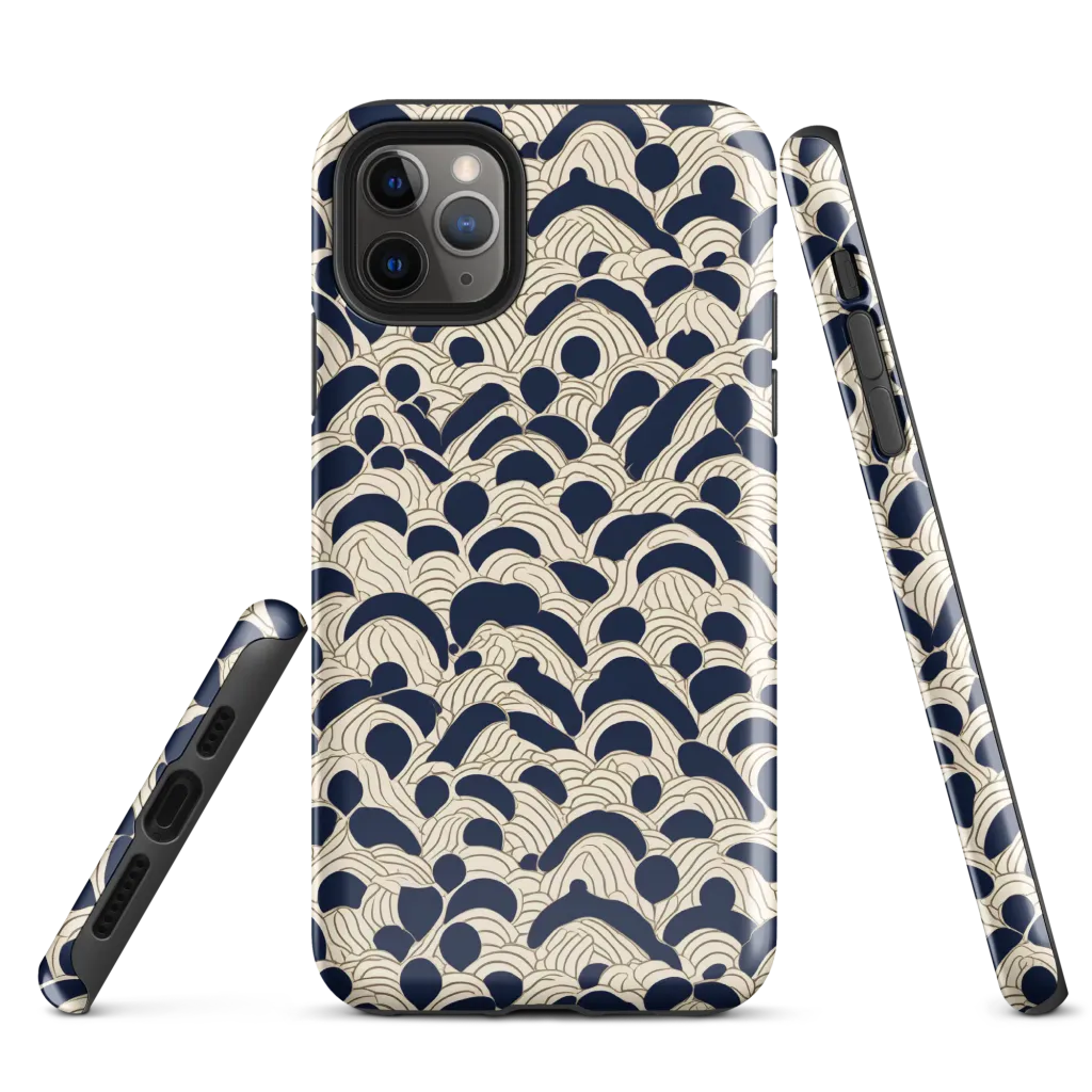 Midnight Seigaiha on Tough Case for iPhone® — Front