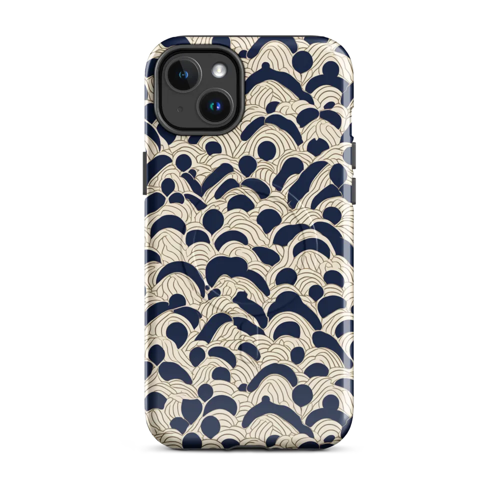 Midnight Seigaiha on MagSafe Tough Case for iPhone® — Front