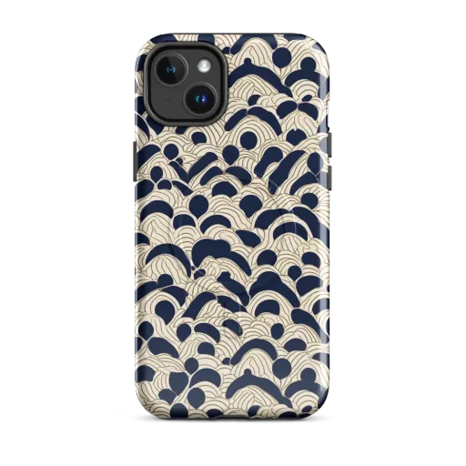 Midnight Seigaiha on a MagSafe Tough Case for iPhone®