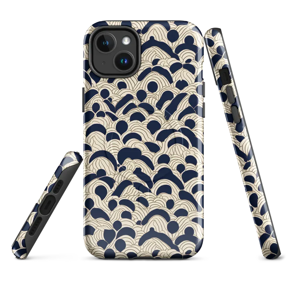 Midnight Seigaiha on MagSafe Tough Case for iPhone® — Front