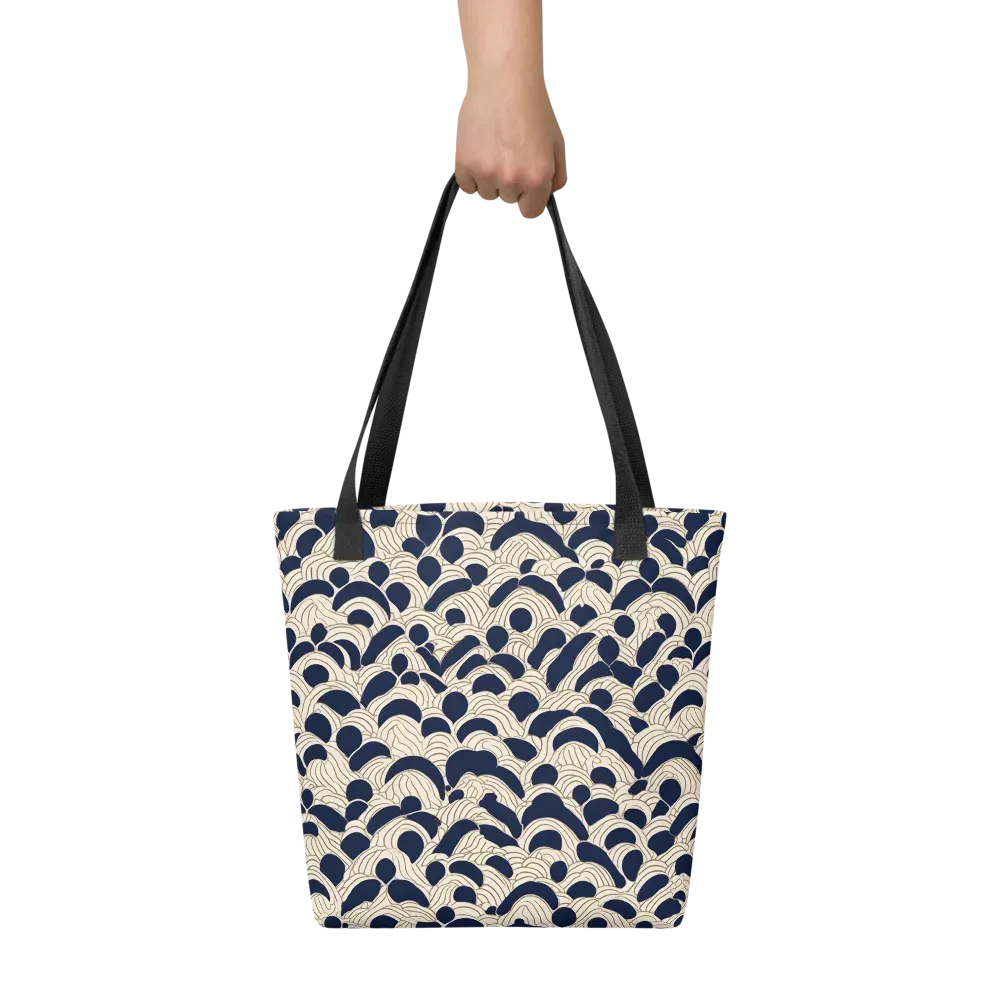 Midnight Seigaiha on Tote Bag — Front