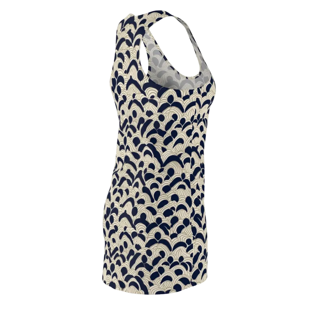 Midnight Seigaiha on Racerback Dress — Back Side