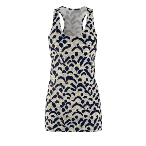 Midnight Seigaiha on a Racerback Dress