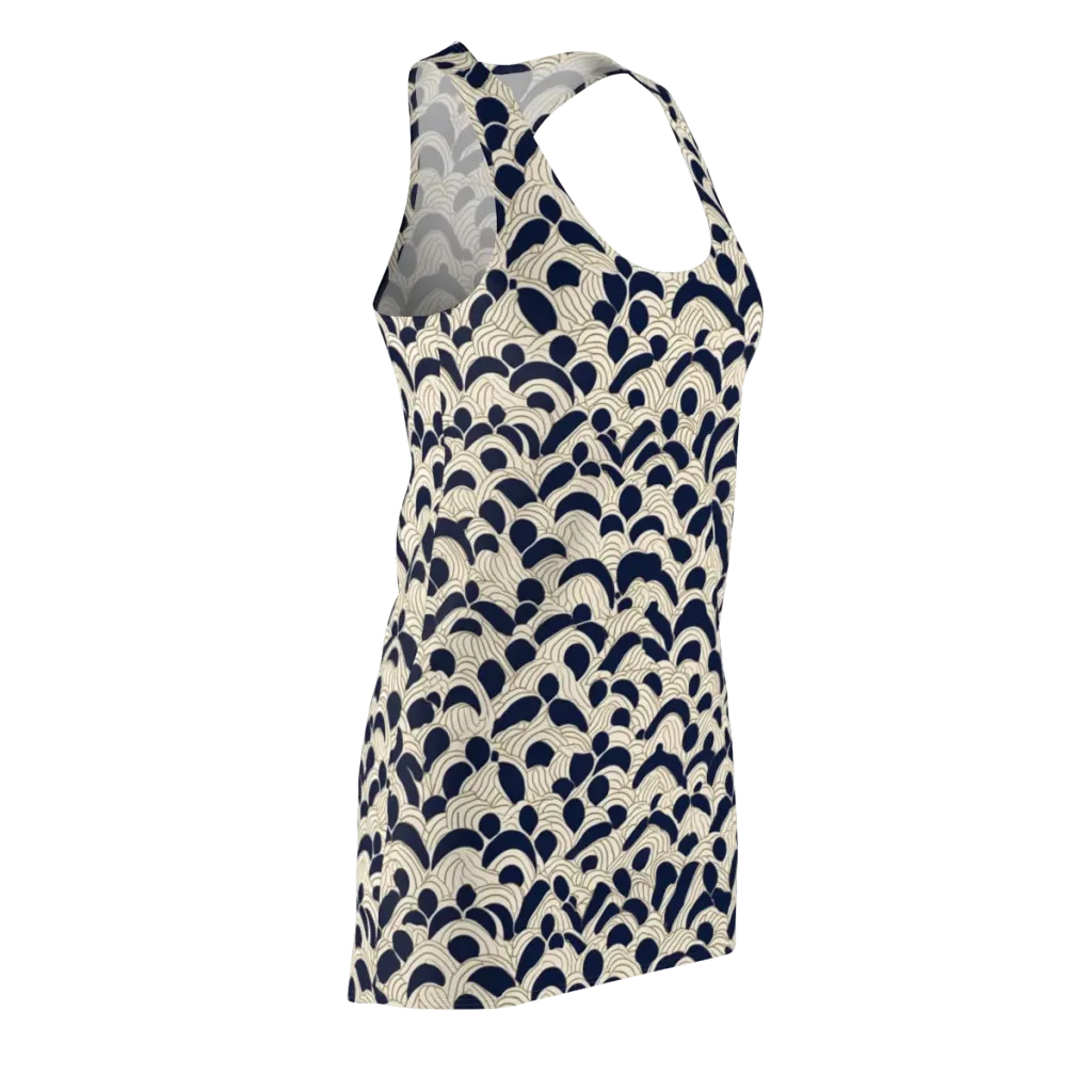 Midnight Seigaiha on Racerback Dress — Front Side