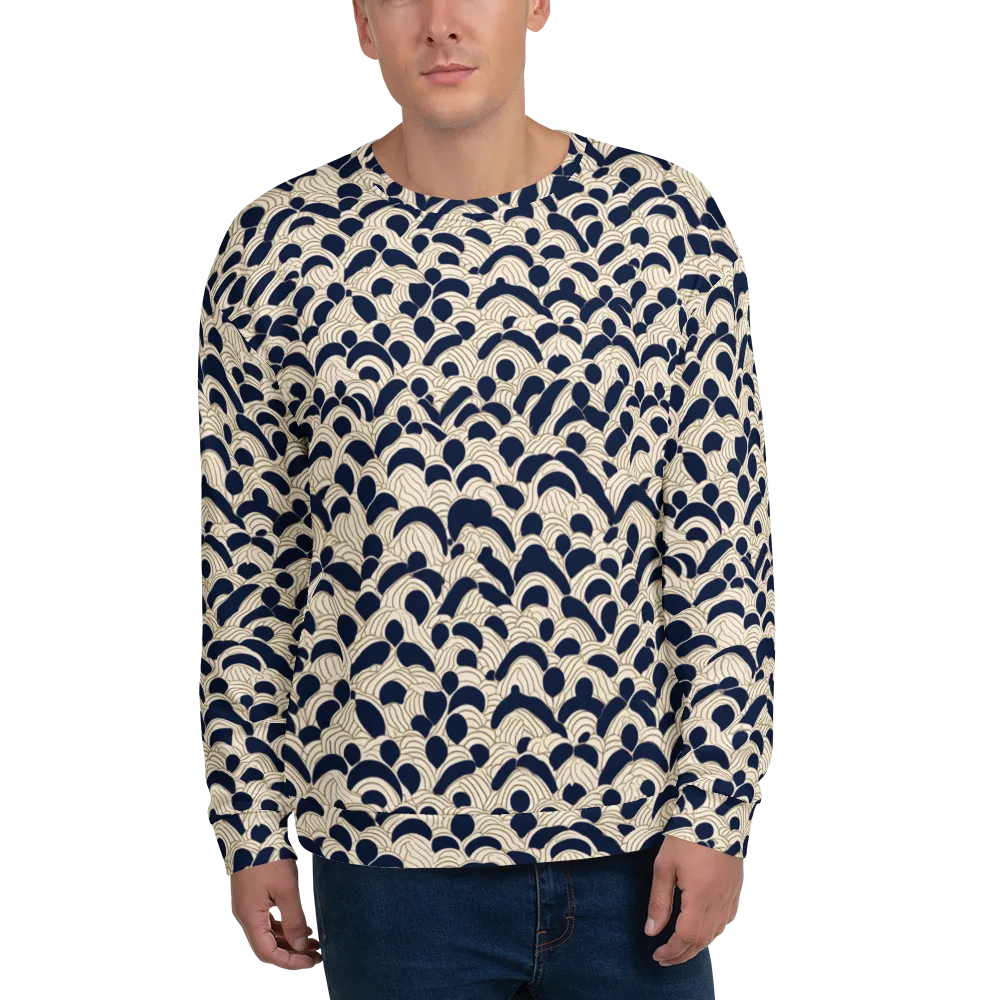 Midnight Seigaiha on Sweatshirt — Front