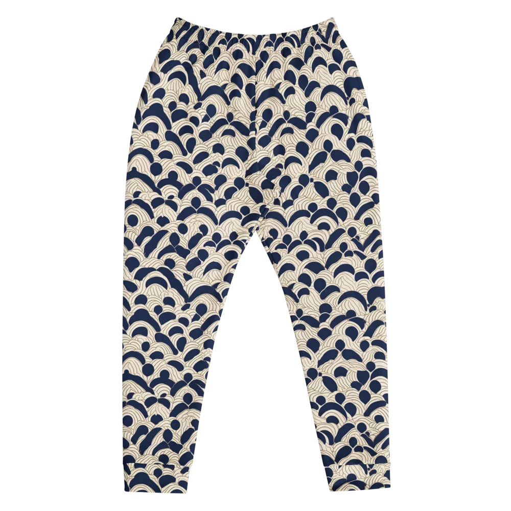 Midnight Seigaiha on Men's Joggers — Front