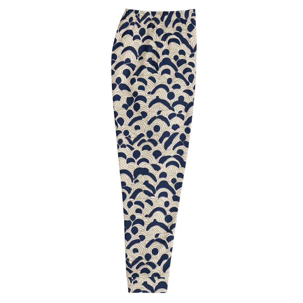 Midnight Seigaiha on Men's Joggers — Right