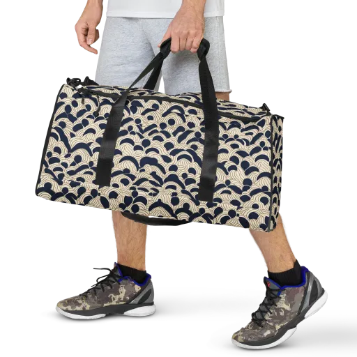Midnight Seigaiha on a Duffle Bag